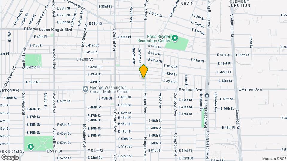 1251 E 43rd Pl Map and Location Details