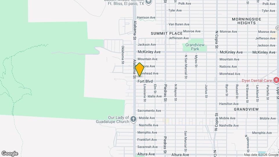 2613 Fort Blvd Map and Location Details