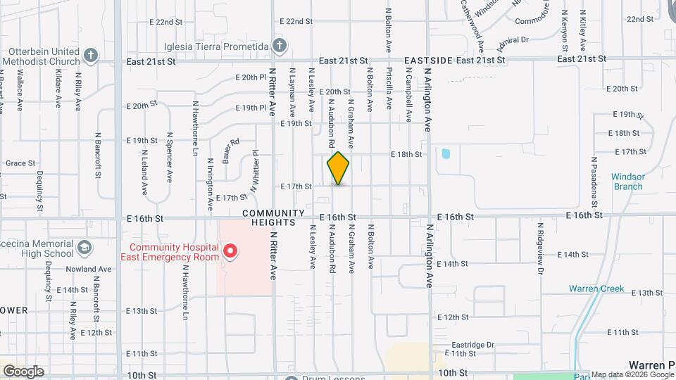 5703 E 17th St Map and Location Details