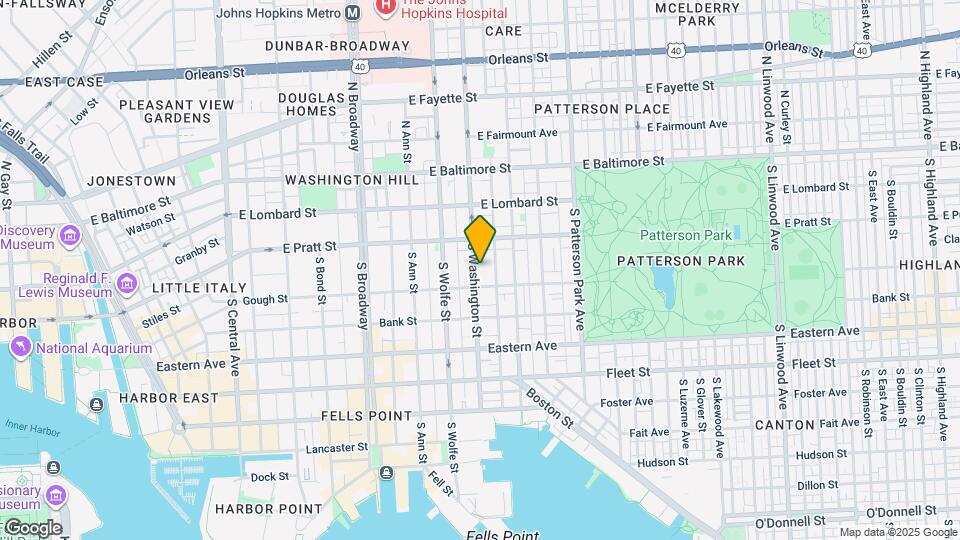229 S Washington St Map and Location Details