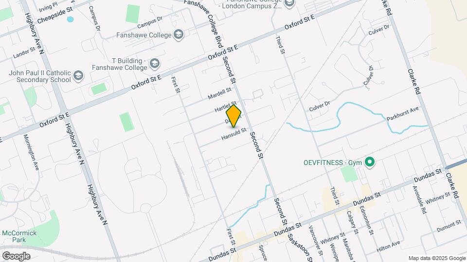 1588 Hansuld St Map and Location Details