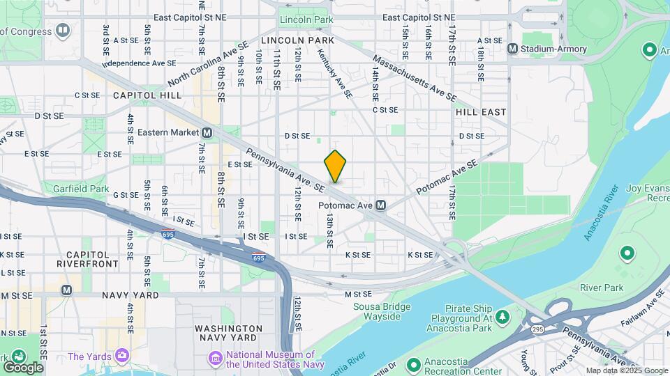 1306 Pennsylvania Ave SE, Unit 201 Map and Location Details