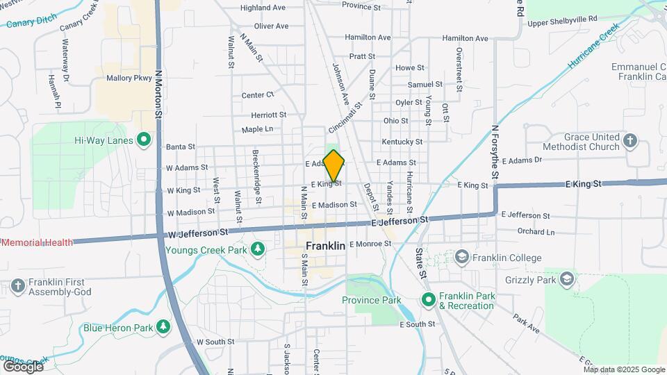 Franklin Portfolio Map and Location Details