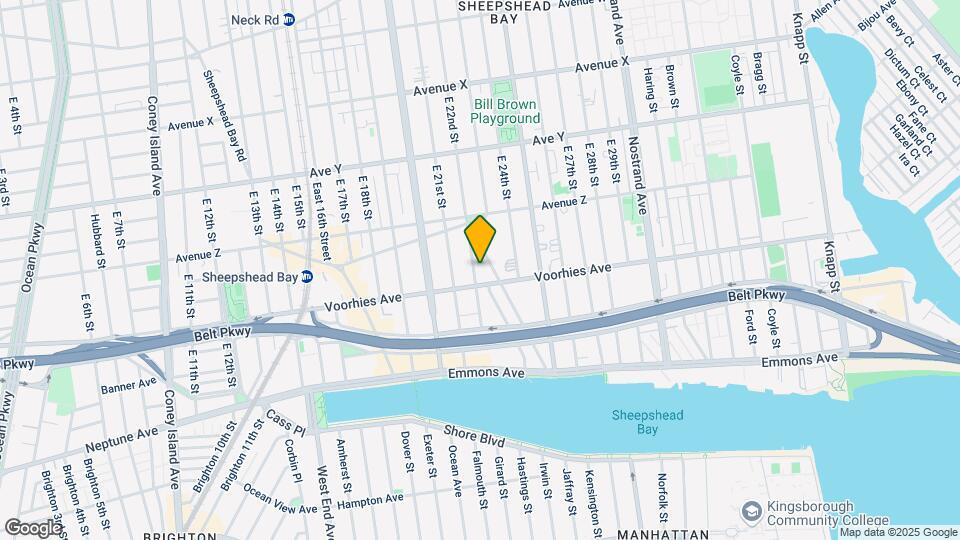 2669 E 22nd St, Unit 2nd Fl Map and Location Details