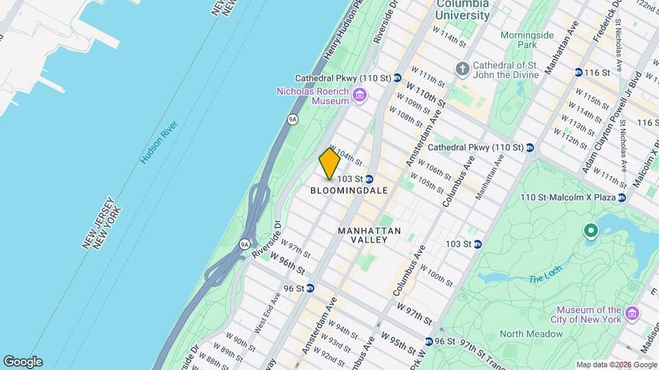 302 W 102nd St Map and Location Details