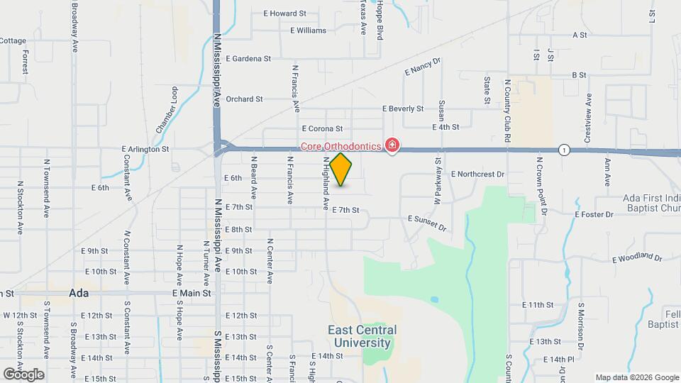 1012 E 7th Pl Map and Location Details