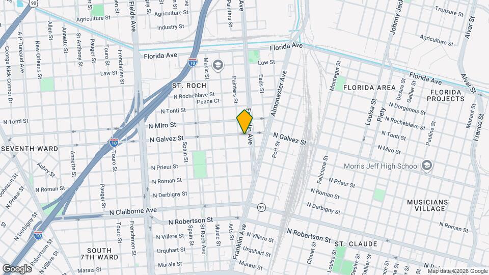 2562 N Galvez St Mapa y Detalles de la Ubicación