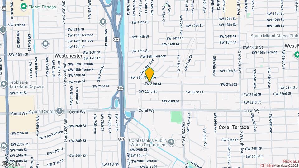 7418 SW 21st St Map and Location Details