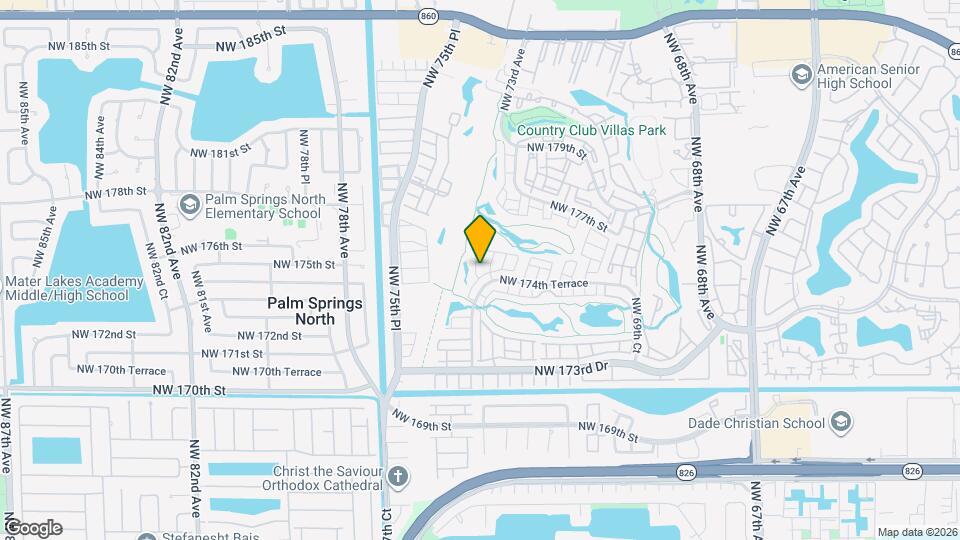 7357 NW 174th Terrace Map and Location Details