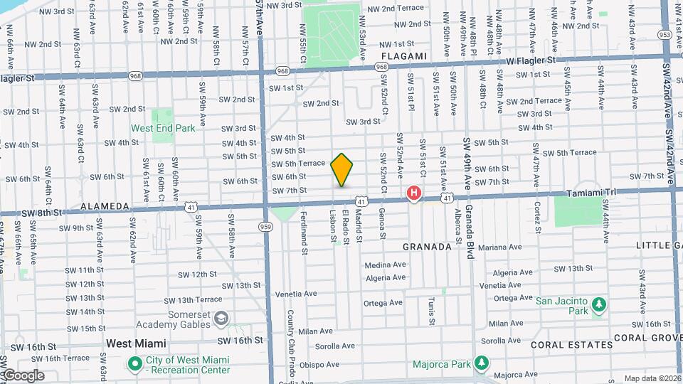 5430 SW 7th St Map and Location Details