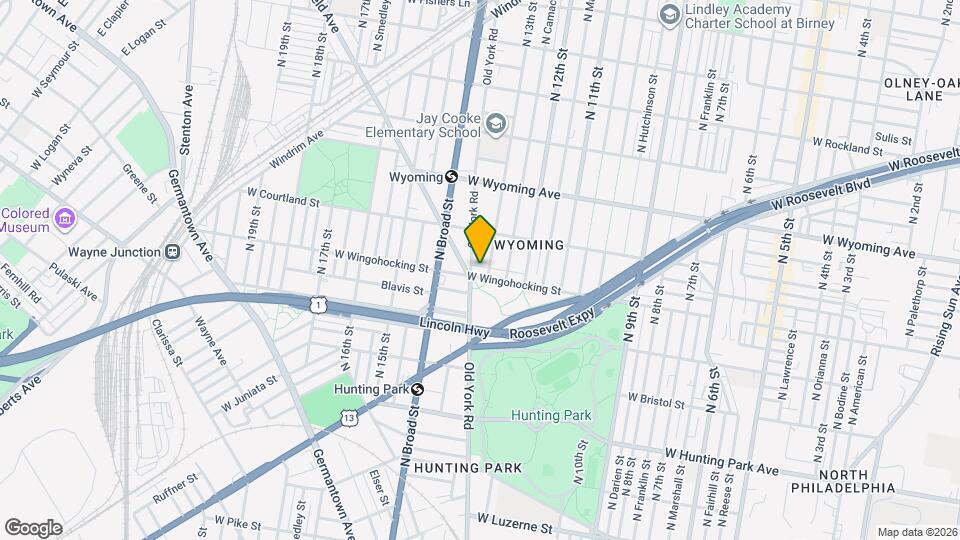 1309 W Wingohocking St Map and Location Details