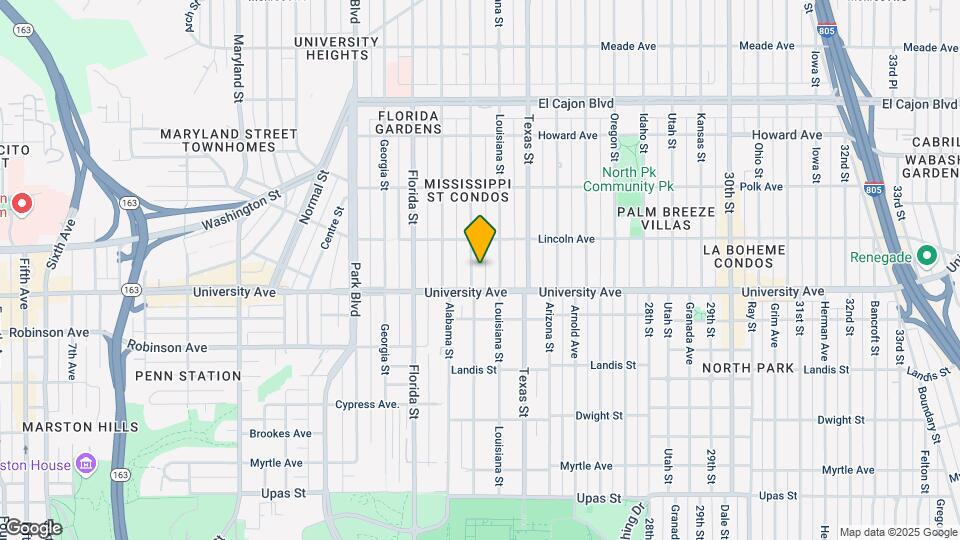 3935 Mississippi St Map and Location Details