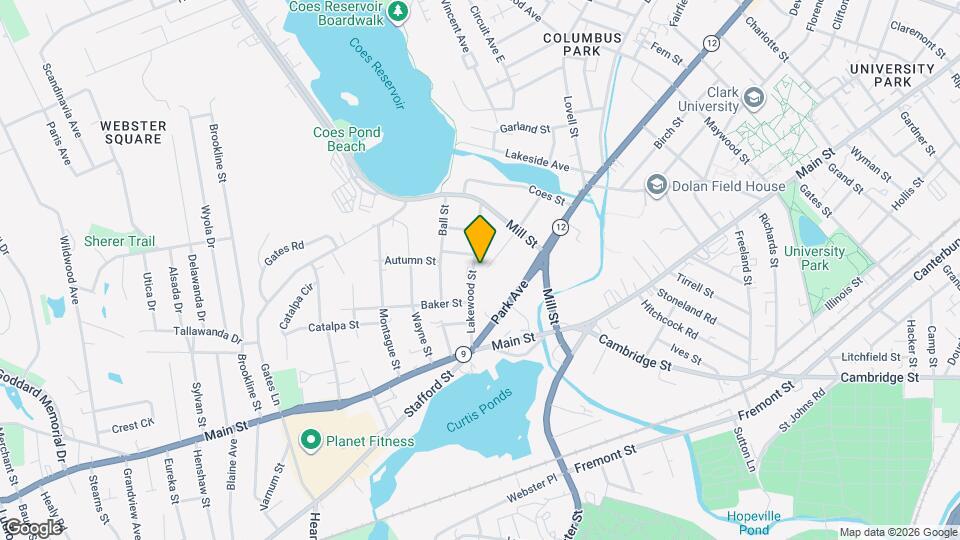 62 Lakewood St Map and Location Details