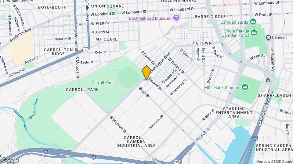1412 Ward St Map and Location Details