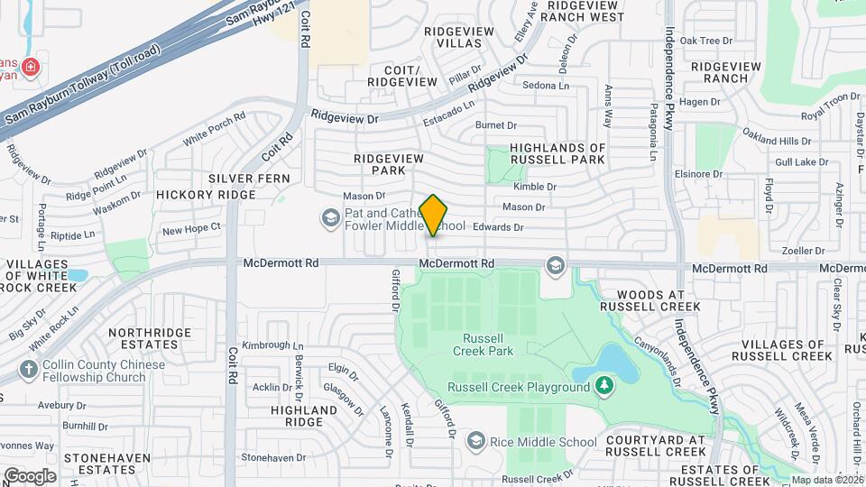 9008 Culberson Dr Map and Location Details