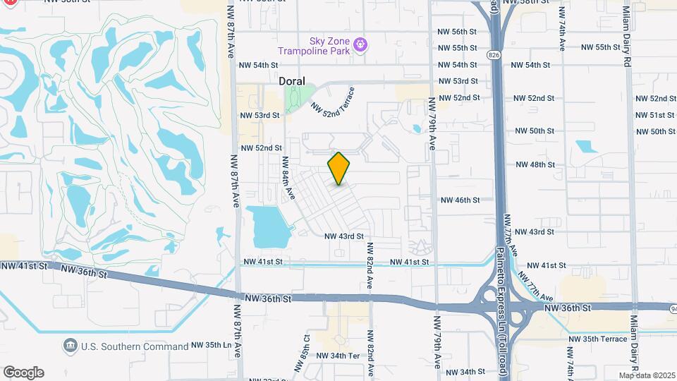 8251 NW 47th Terrace Map and Location Details
