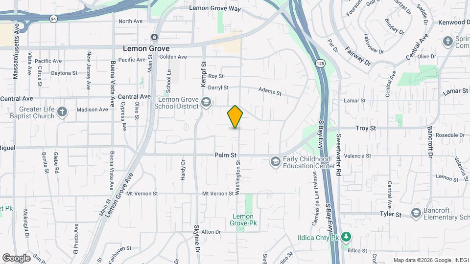 2838 Washington St Map and Location Details