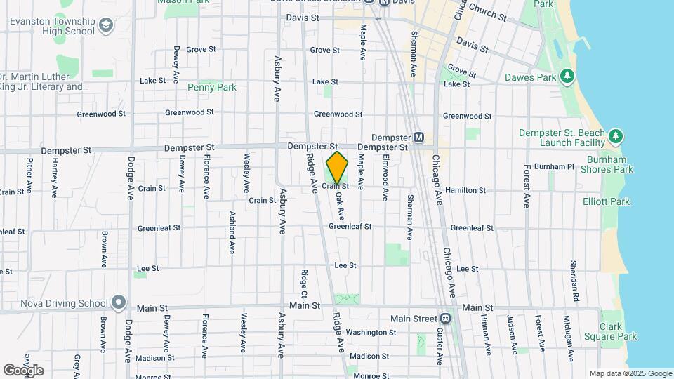 1144 Oak Ave Map and Location Details