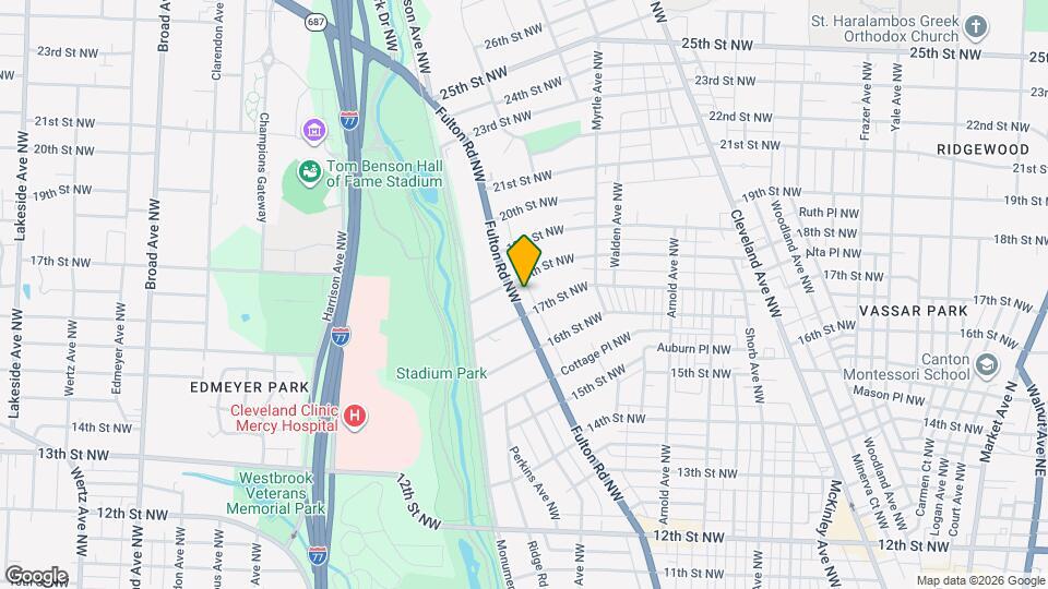 1716 Fulton Rd NW Map and Location Details
