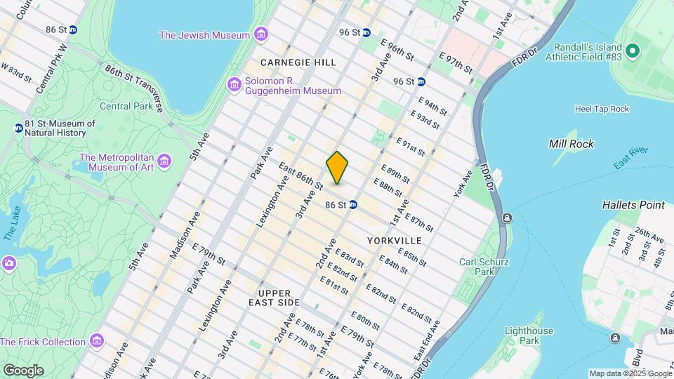 225 East 86th St Map and Location Details
