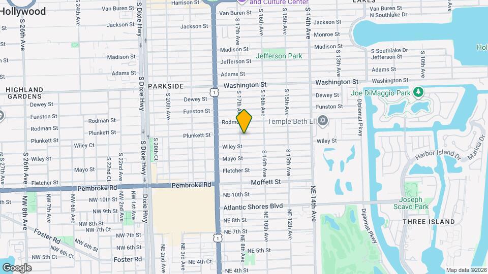1644 Plunkett St Map and Location Details