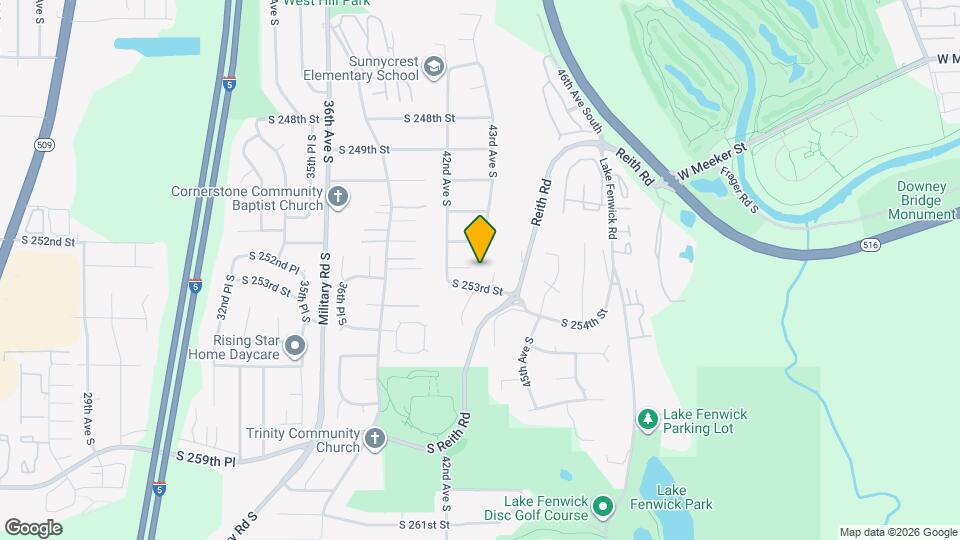 4233 S 252nd Pl Map and Location Details