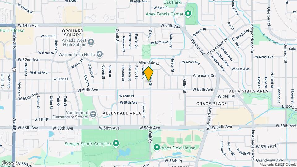 6029 Oak St Map and Location Details