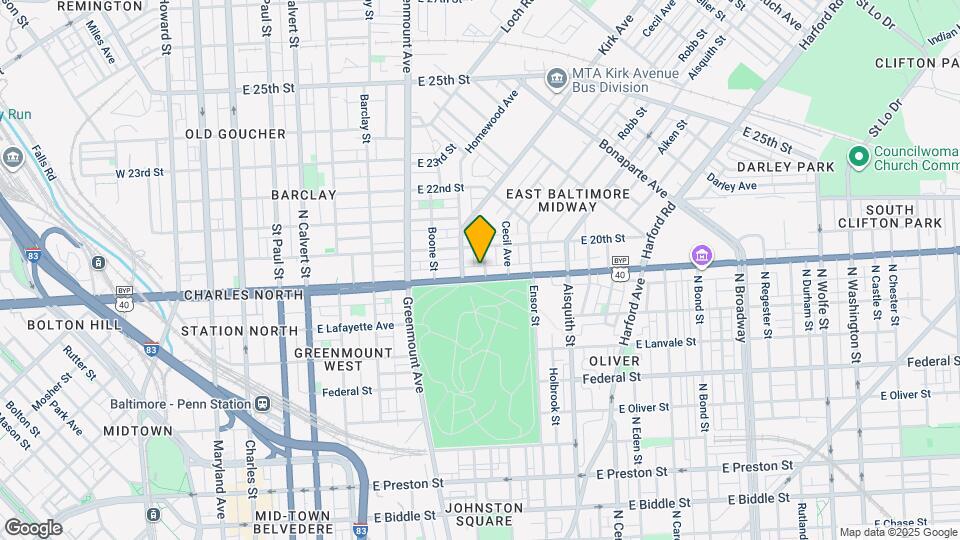 820 E North Ave Map and Location Details