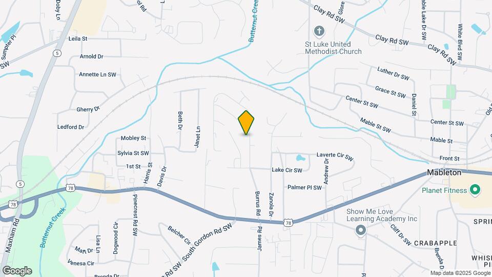 5434 Burrus Ln SW Map and Location Details