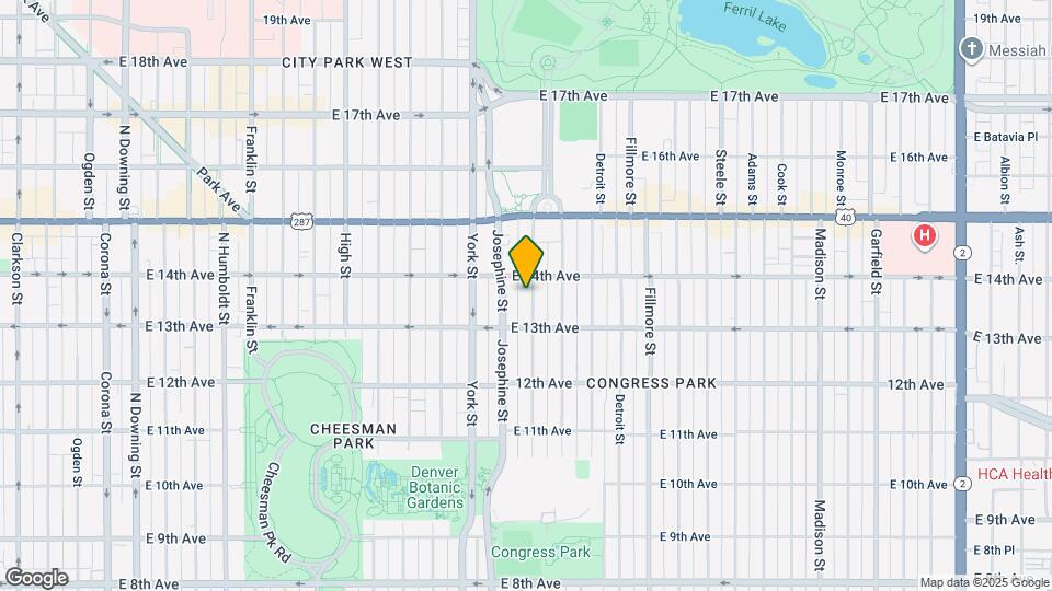 1365 Columbine St Map and Location Details