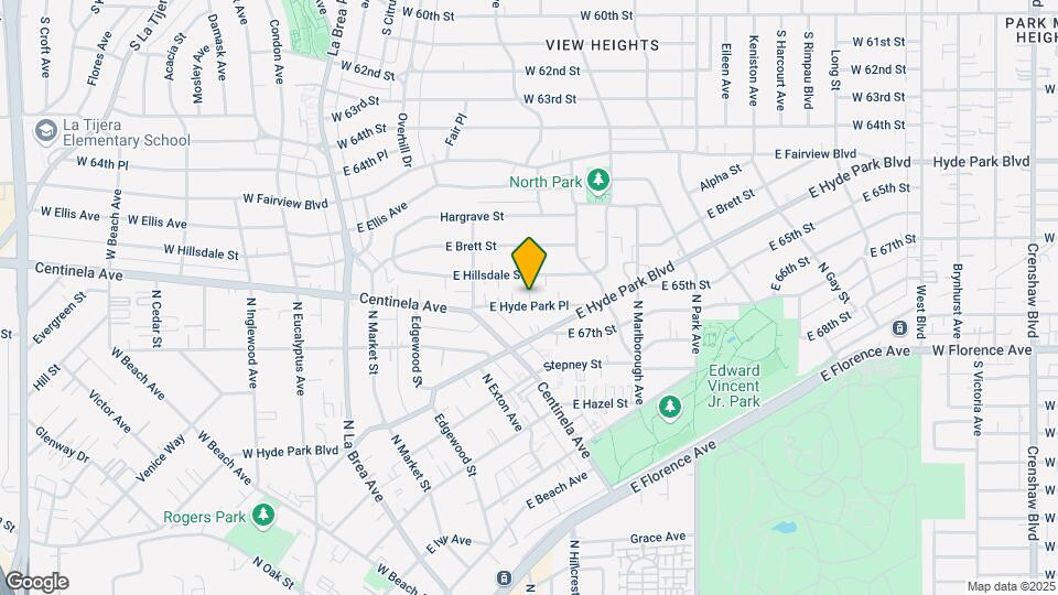553 E Hyde Park Pl Map and Location Details