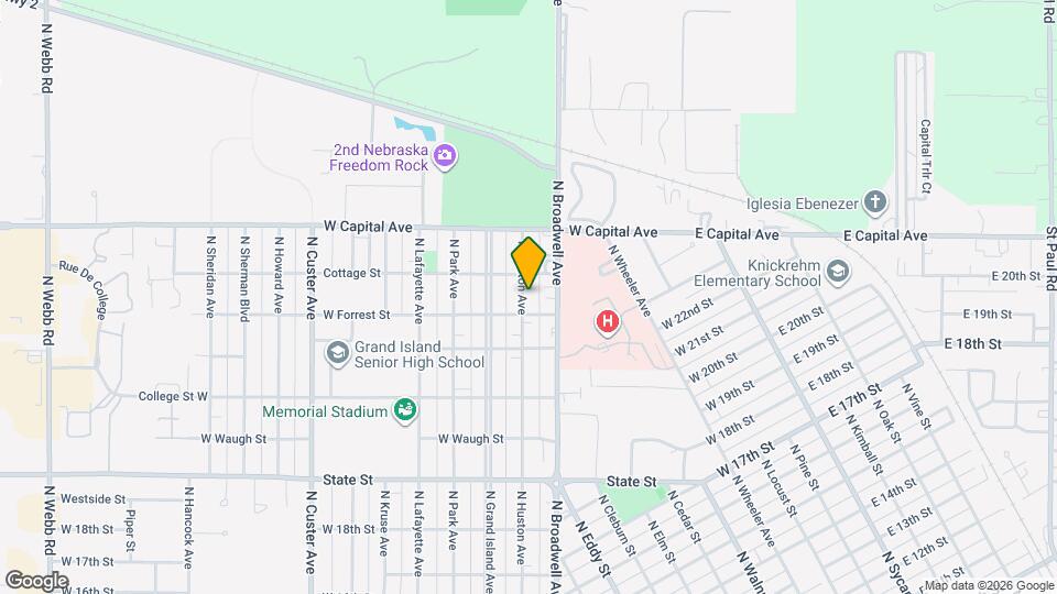 2311 N Huston Ave Map and Location Details