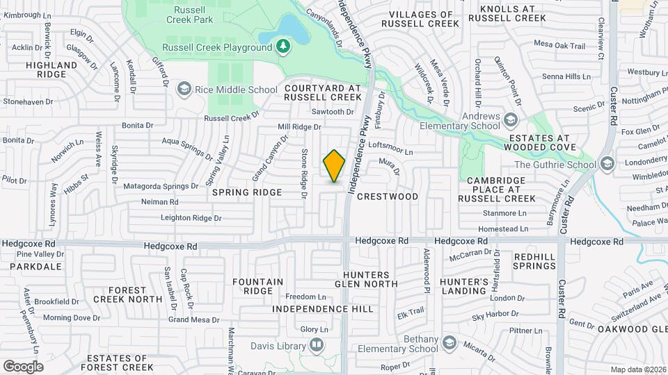 3021 Silver Springs Ln Map and Location Details