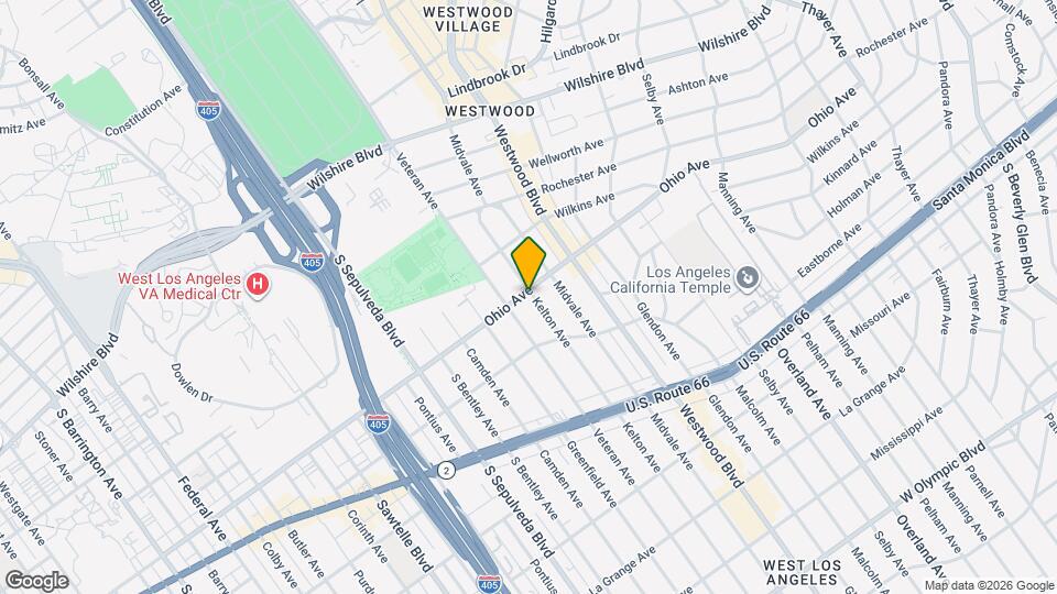 1501 Kelton Ave Mapa y Detalles de la Ubicación