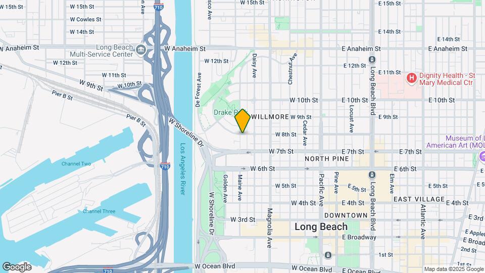 640 W 8th St Map and Location Details