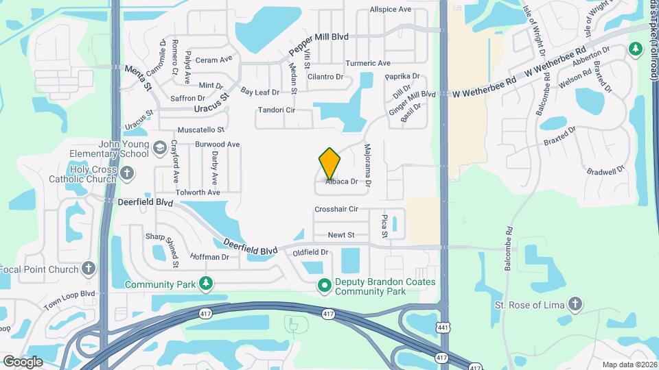 2522 Albaca Dr Map and Location Details