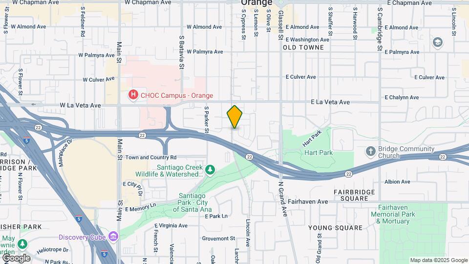 626 S Cypress St Map and Location Details