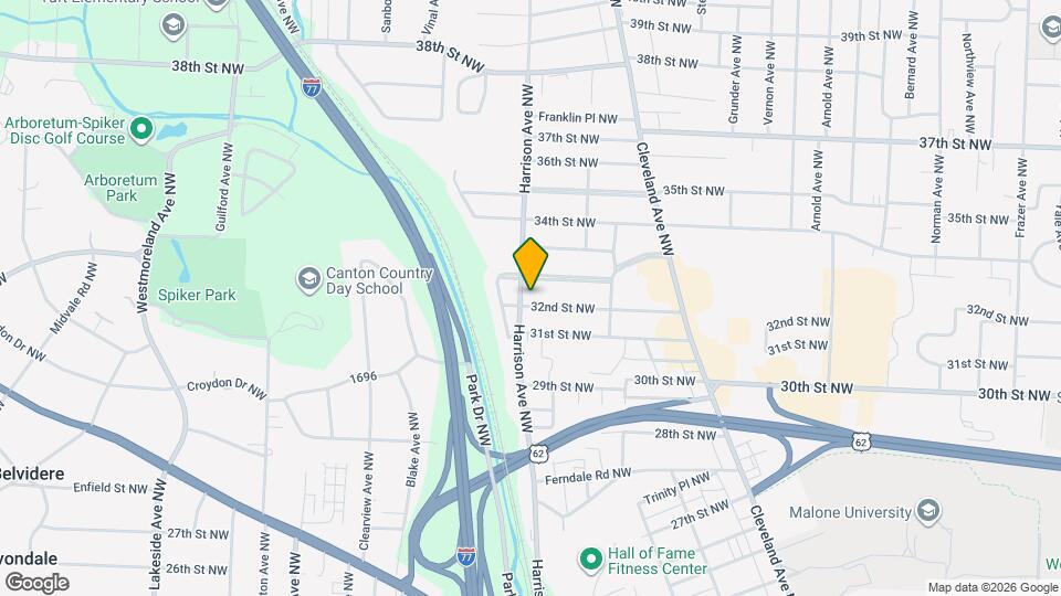 2125 32nd St NW Map and Location Details
