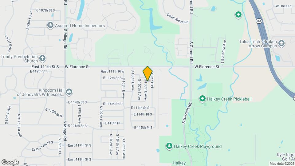 11209 S 108th E Ave Mapa y Detalles de la Ubicación