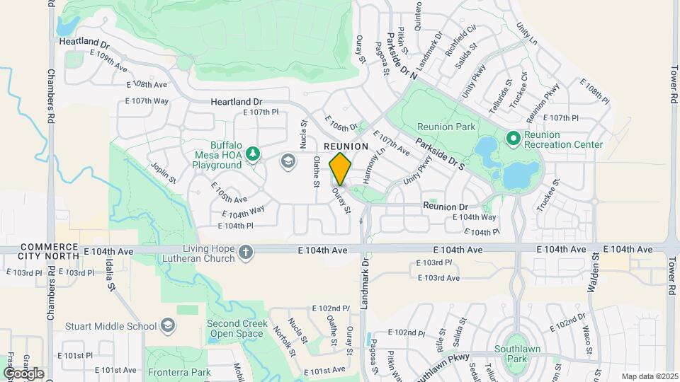 10518 Ouray St Map and Location Details