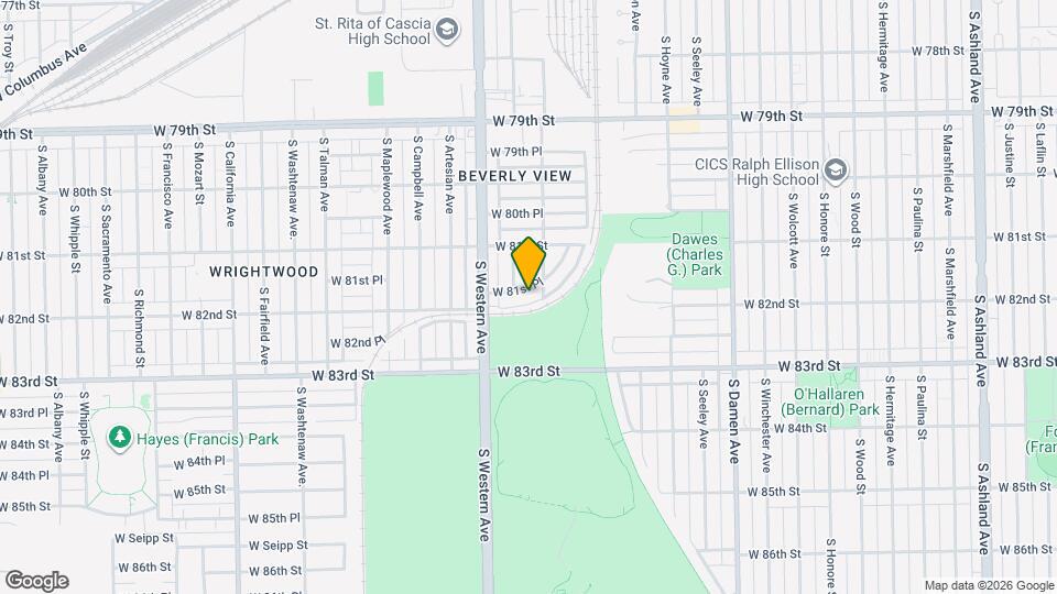 2321 W 81st Pl Map and Location Details