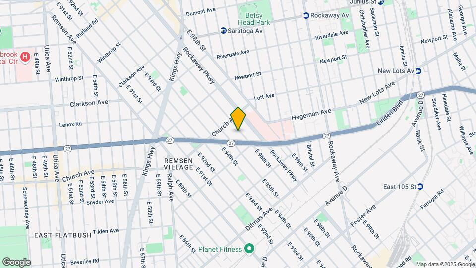 548 E 96th St Map and Location Details