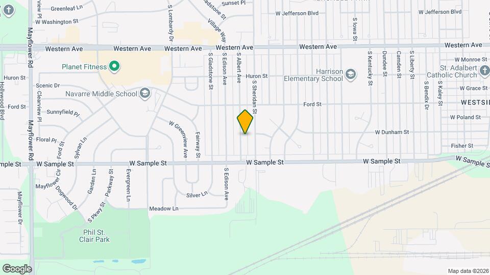 806 S Albert Ave Map and Location Details