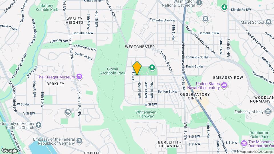 4024 Calvert St NW Map and Location Details