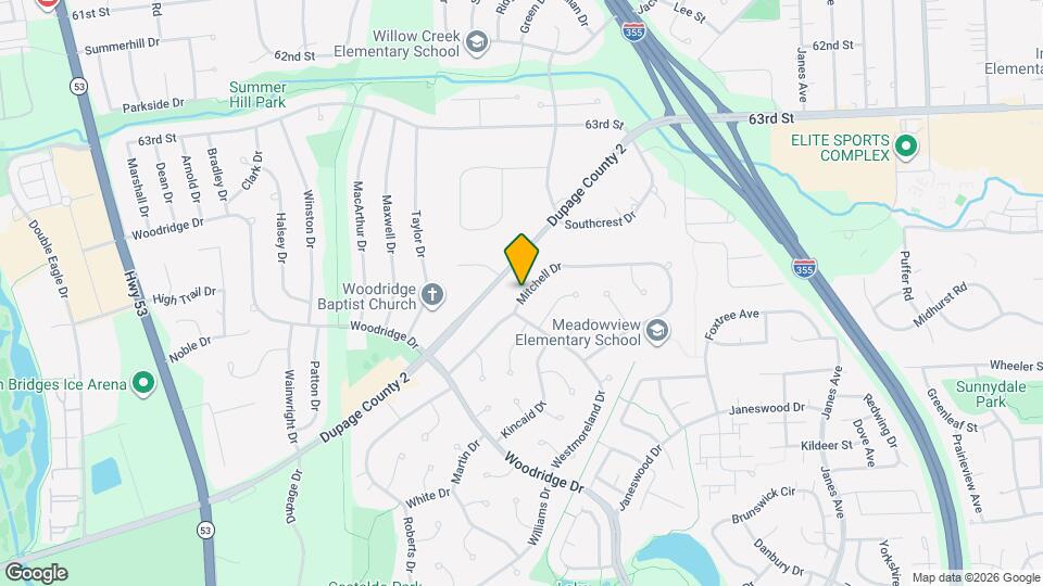 2840 Mitchell Dr Map and Location Details