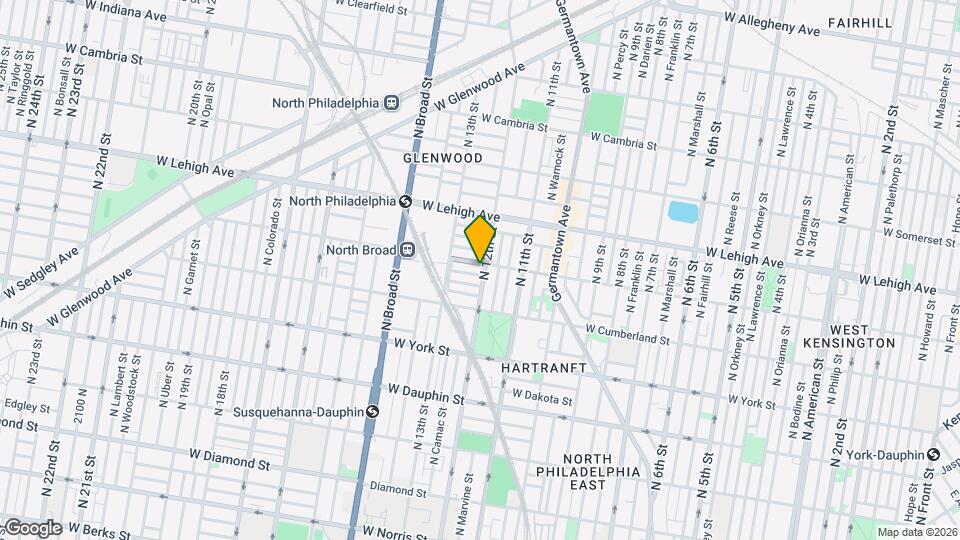2554 N 12th St Map and Location Details