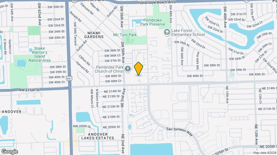 3928 SW 52nd Ave Map and Location Details