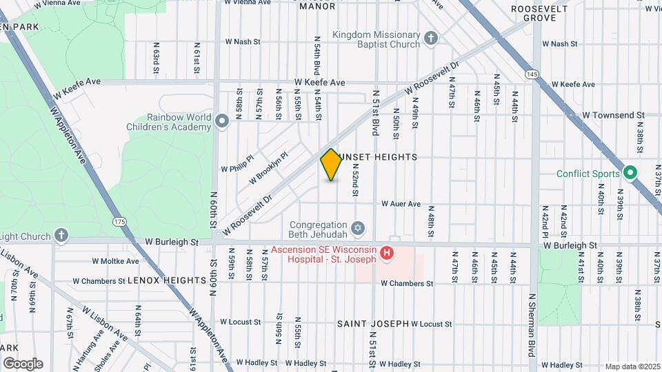 3233 N 53rd St Map and Location Details