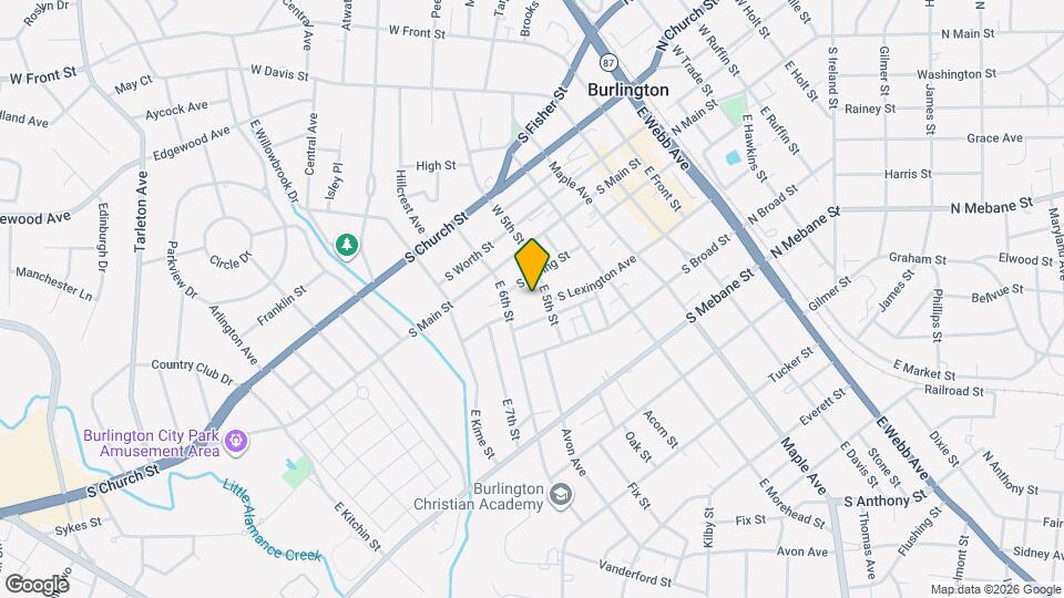 211 E 5th St Map and Location Details