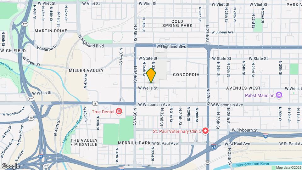 3306 W Wells St Map and Location Details